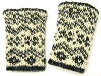 unikatissima Double Knitted Wristwarmers